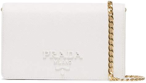 prada white leather monogram clutch|prada clutch.